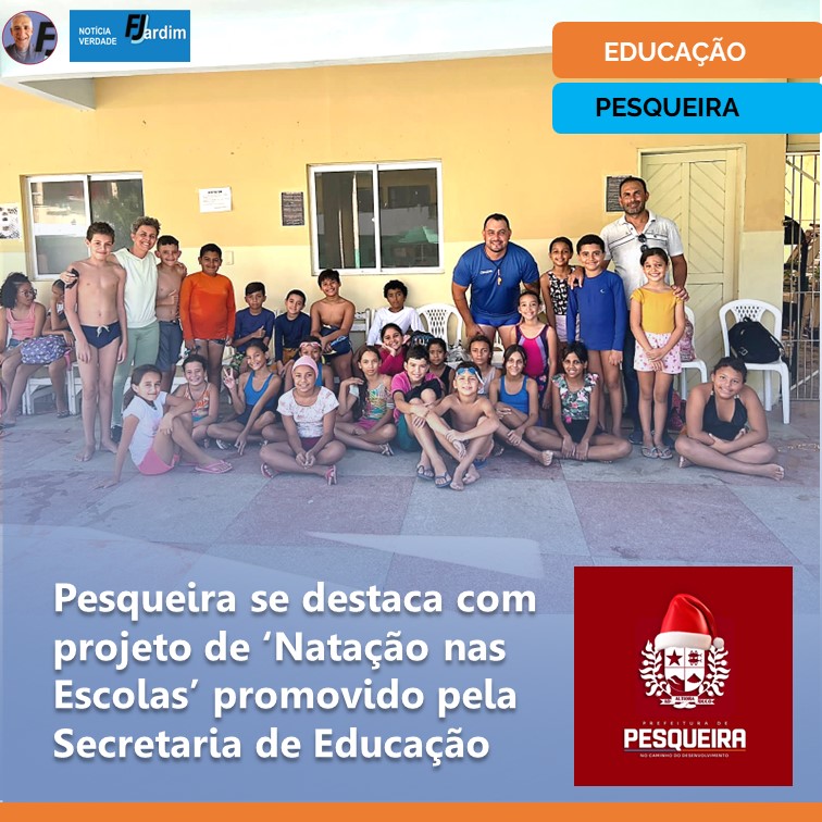 ESPORTES | Pesqueira se destaca com projeto de ‘Natação nas Escolas’ promovido pela Secretaria de Educação