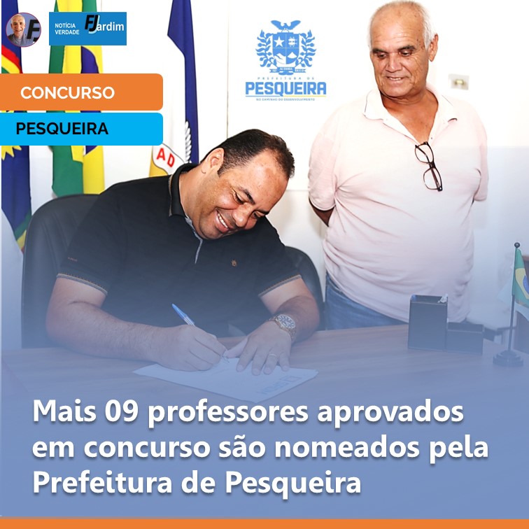 VITÓRIA | Mais 09 professores aprovados em concurso são nomeados pela Prefeitura de Pesqueira