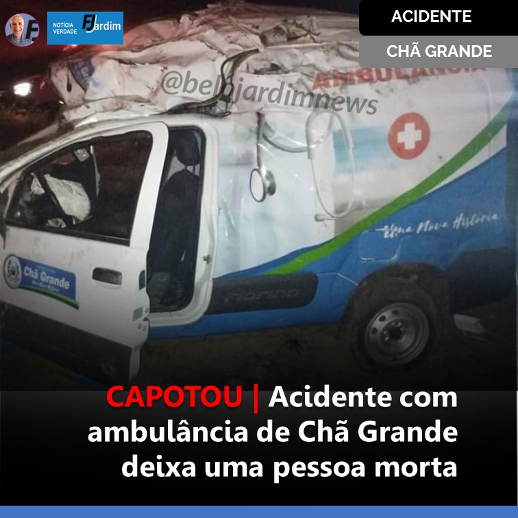 CAPOTOU | Acidente com ambulância de Chã Grande deixa uma pessoa morta