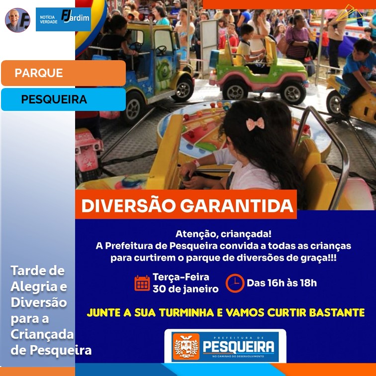 Parque de Diversão Gratuito Encanta Crianças e Familiares em Pesqueira!
