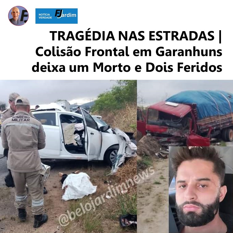 TRAGÉDIA NAS ESTRADAS | Colisão Frontal em Garanhuns deixa um Morto e Dois Feridos