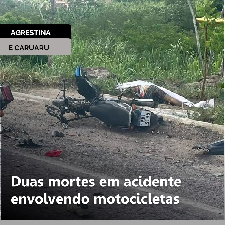 ACIDENTE NA BR-104 | Duas mortes em acidente envolvendo motocicletas