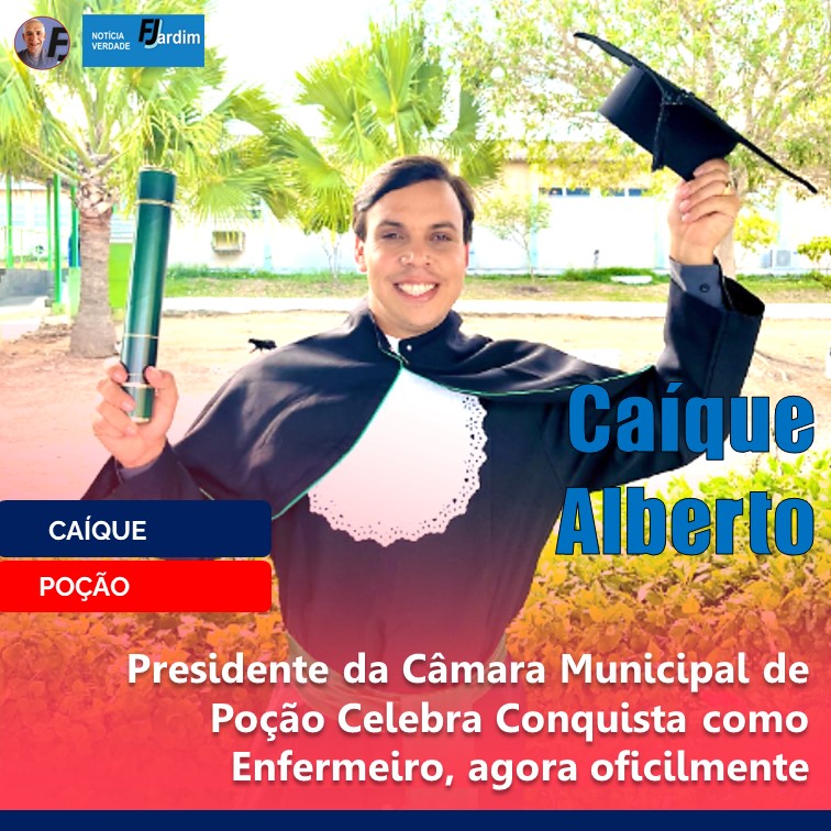 CAÍQUE ALBERTO: Presidente da Câmara Municipal de Poção Celebra Conquista como Enfermeiro, agora oficialmente