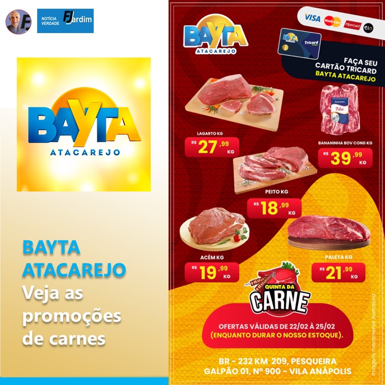 CARNE | Promoção Irresistível no Bayta Atacarejo: Carnes de Qualidade com Descontos Imperdíveis!