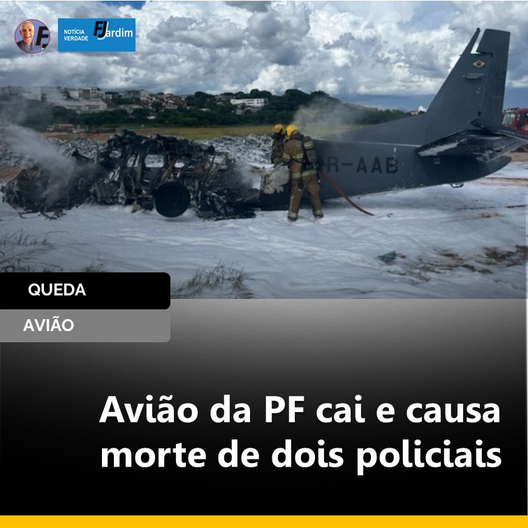 TRAGÉDIA NO AEROPORTO da Pampulha: Avião da PF cai e causa morte de dois policiais