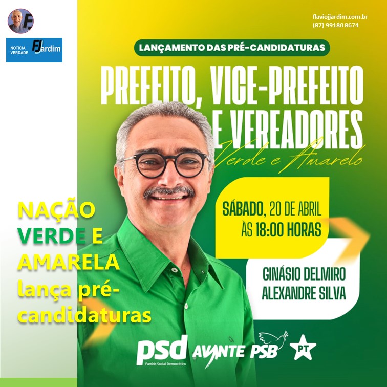 NAÇÃO VERDE E AMARELA lança pré-candidaturas com entusiasmo e determinação. Venturosa se une em prol do progresso