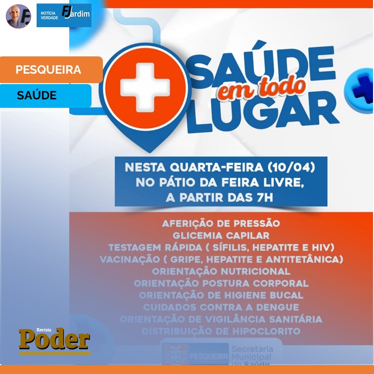SAÚDE EM TODO LUGAR: Pesqueira Promove Ação Abrangente na Feira Livre