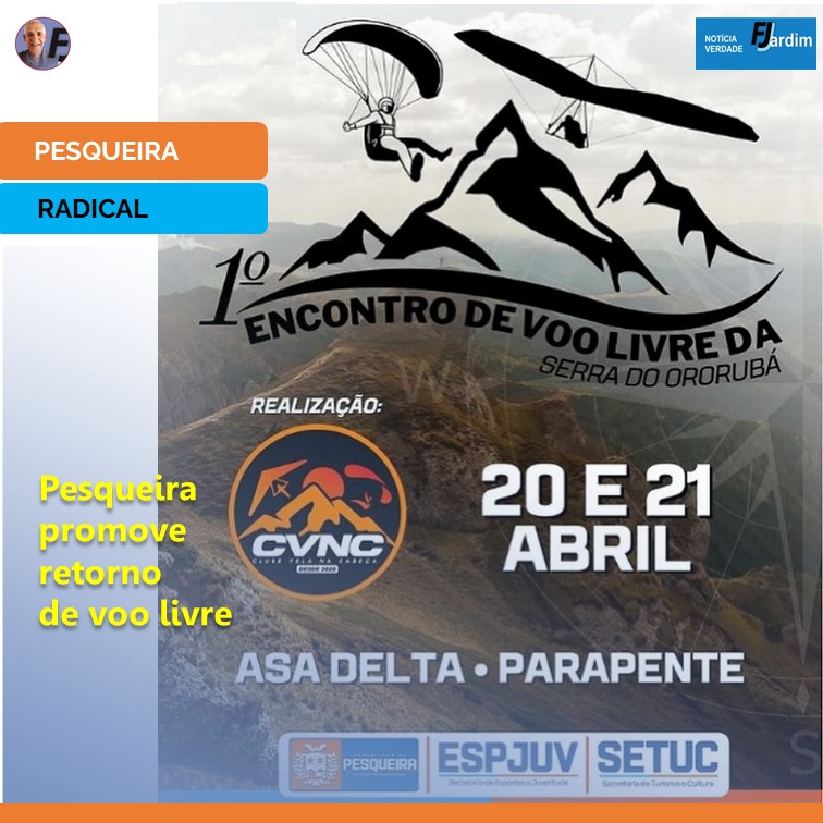 ASA DELTA E PARAPENTE | Após quase duas décadas, Prefeitura de Pesqueira promove retorno de voo livre