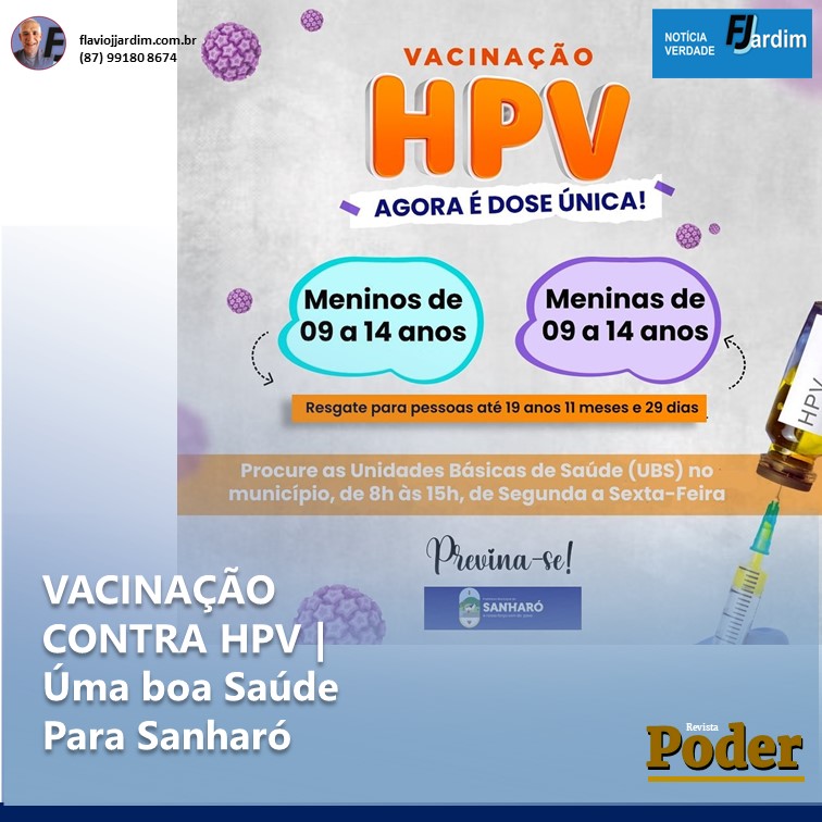 VACINAÇÃO CONTRA HPV | A Chave para a Saúde de Sanharó