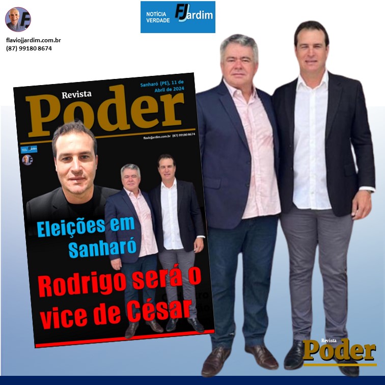 RODRIGO DIDIER é o pré-candidato a vice na chapa de César Freitas, em Sanharó