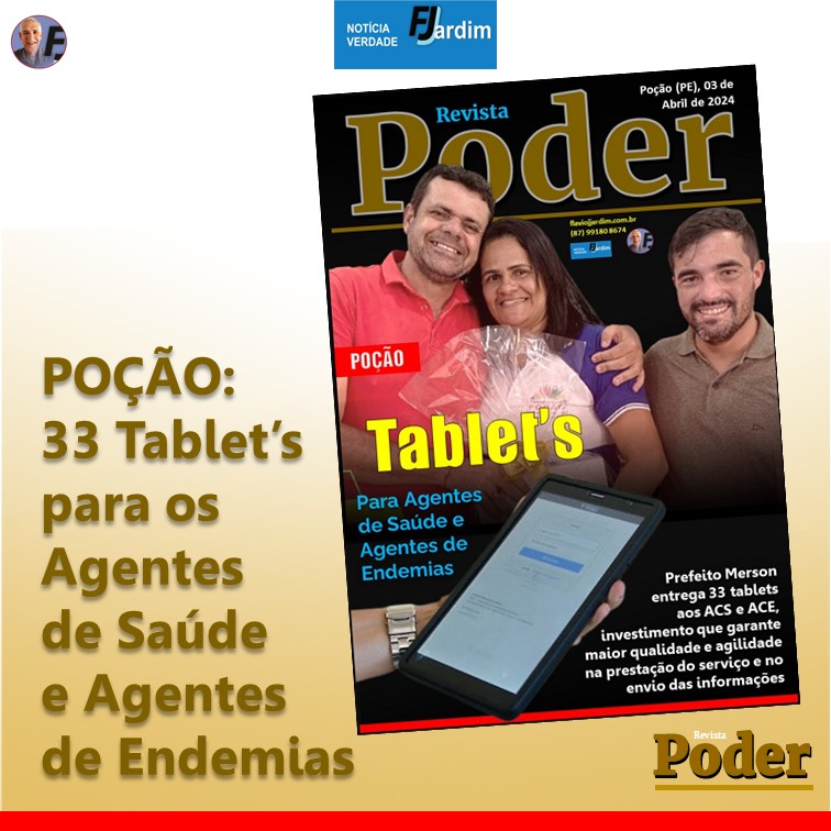 Avanço Tecnológico na Saúde: Prefeitura de Poção Equipa Agentes com Novos Tablet's