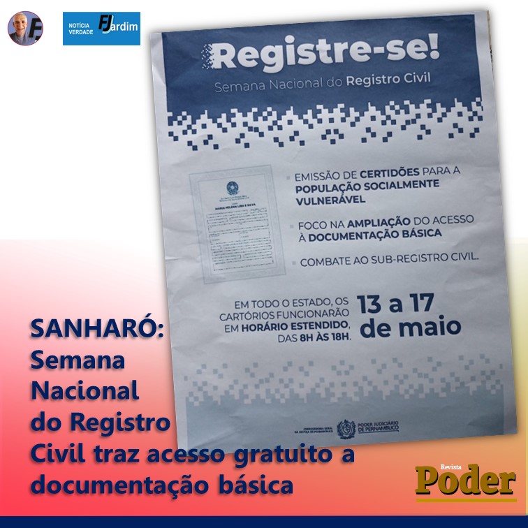 Sanharó abre as portas da justiça para a inclusão: Semana Nacional do Registro Civil traz acesso gratuito a documentação básica