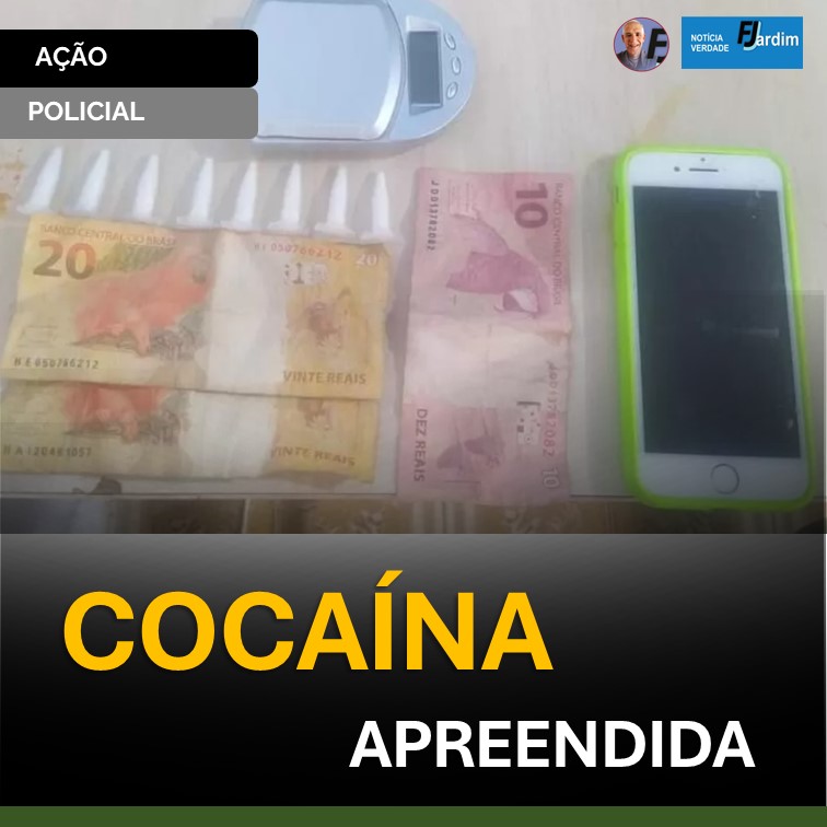 ADOLESCENTE É APREENDIDO PORTANDO COCAÍNA EM CANHOTINHO