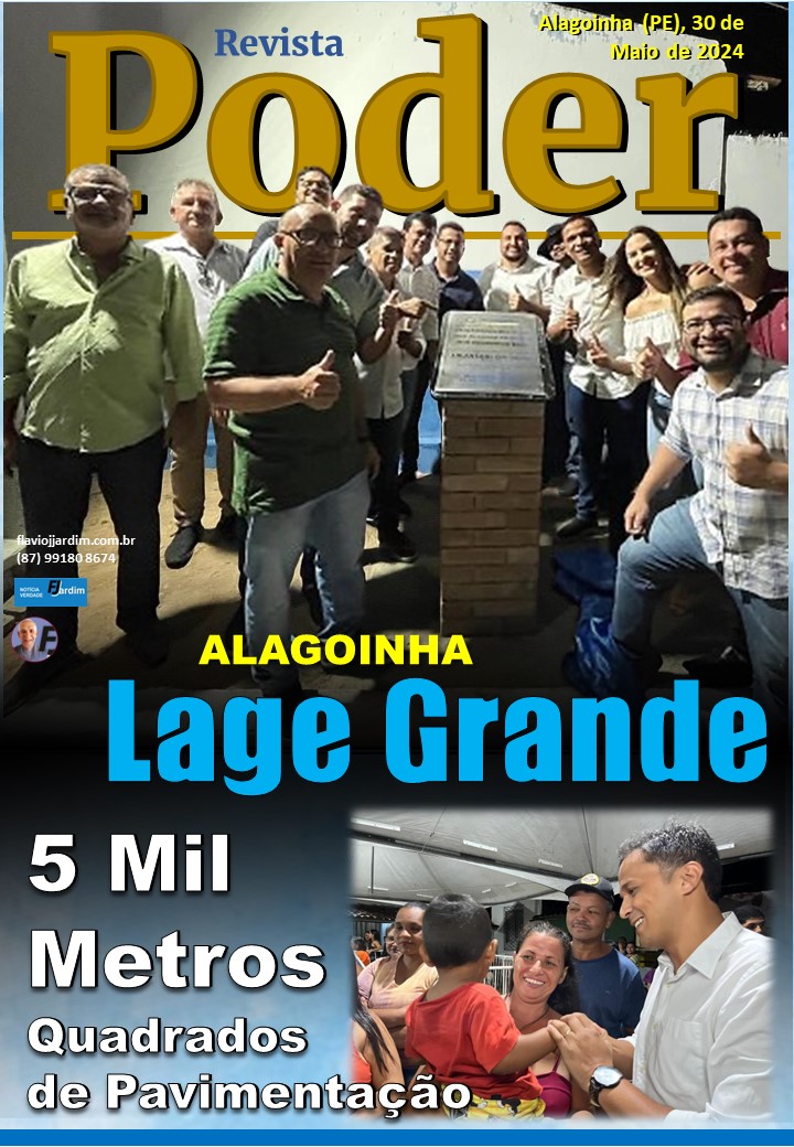 Lage Grande tá de Cara Nova! Prefeito Uilas Leal Inaugura Mais de 5 Mil Metros Quadrados de Pavimentação