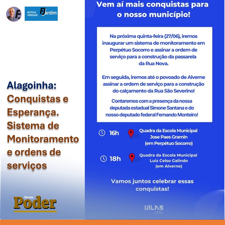 Alagoinha: Conquistas e Esperança. Sistema de Monitoramento e ordens de serviços