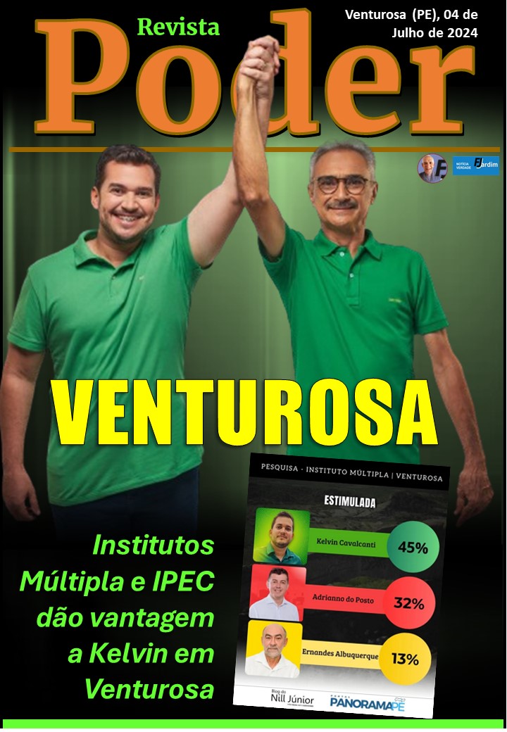 PESQUISA MÚLTIPLA EM VENTUROSA | Kelvin lidera e abre 13 pontos em relação ao segundo colocado