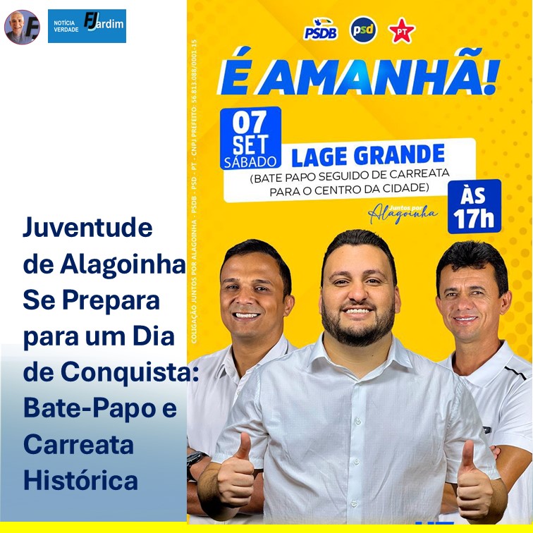 Juventude de Alagoinha Se Prepara para um Dia de Conquista: Bate-Papo e Carreata Histórica