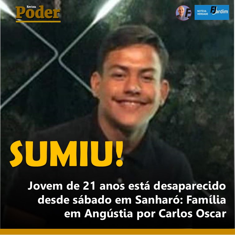 Jovem de 21 anos está desaparecido desde sábado em Sanharó: Família em Angústia por Carlos Oscar