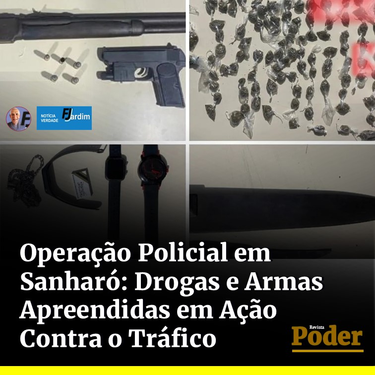 Operação Policial em Sanharó: Drogas e Armas Apreendidas em Ação Contra o Tráfico