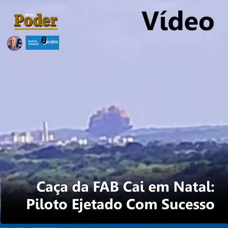 Caça da FAB Cai em Natal: Piloto Ejetado Com Sucesso