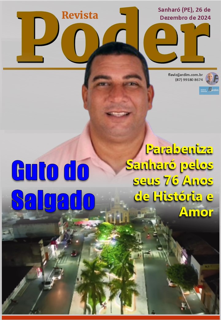 Guto do Salgado parabeniza Sanharó: 76 Anos de História e Amor