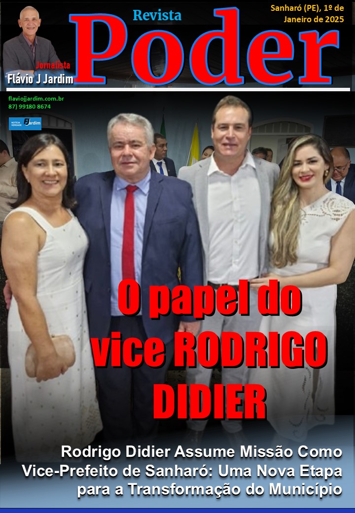 Rodrigo Didier Assume Missão Como Vice-Prefeito de Sanharó: Uma Nova Etapa para a Transformação do Município