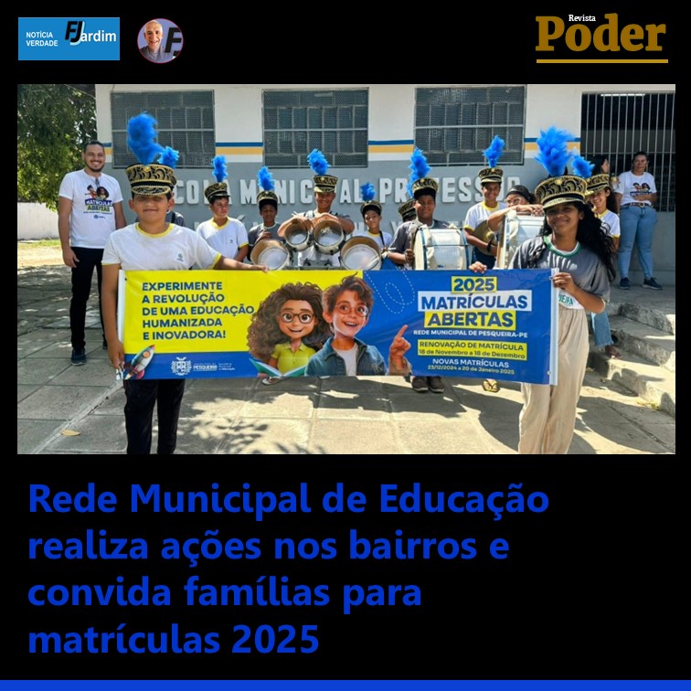 Rede Municipal de Educação realiza ações nos bairros e convida famílias para matrículas 2025