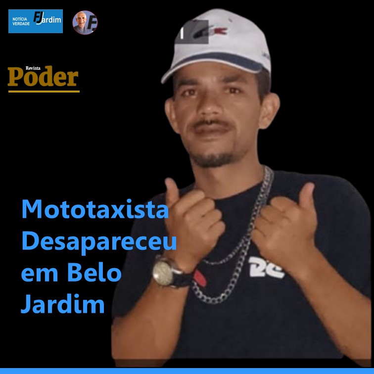 Mistério e Desespero: Jovem Mototaxista Desaparece em Belo Jardim