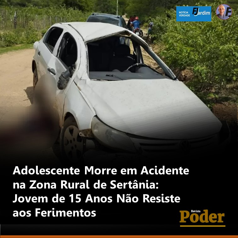 Adolescente Morre em Acidente na Zona Rural de Sertânia: Jovem de 15 Anos Não Resiste aos Ferimentos