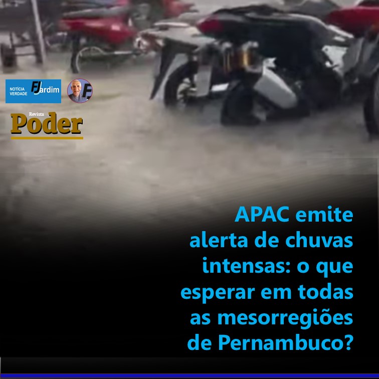 APAC emite alerta de chuvas intensas: o que esperar em todas as mesorregiões de Pernambuco?