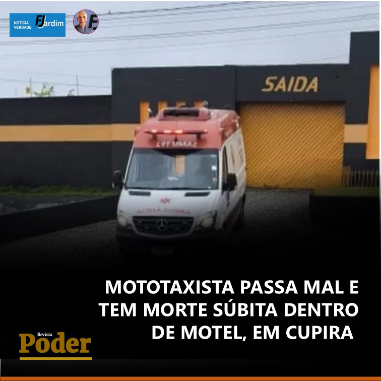 Mototaxista passa mal e tem morte súbita dentro de motel, em Cupira