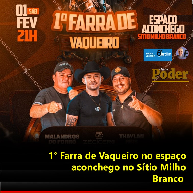 1° Farra de Vaqueiro no espaço aconchego no Sítio Milho Branco