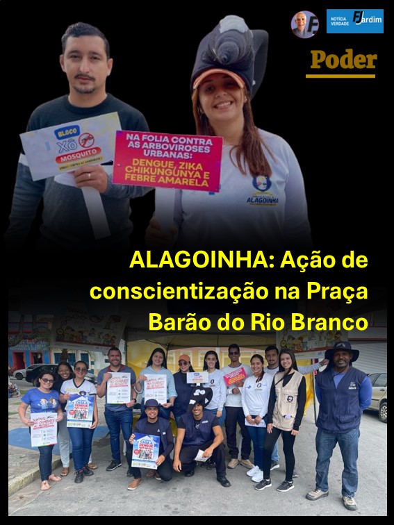 ALAGOINHA: Ação de conscientização na Praça Barão do Rio Branco