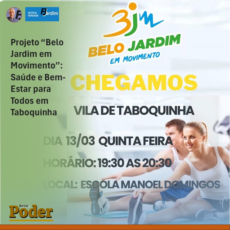 Projeto “Belo Jardim em Movimento”: Saúde e Bem-Estar para Todos em Taboquinha