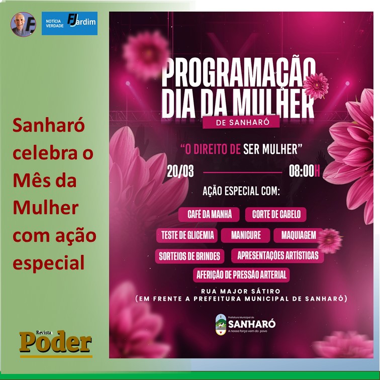 Sanharó celebra o Mês da Mulher com ação especial
