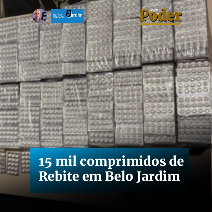 DROGAS | Polícia apreende 15 mil rebites em Belo Jardim