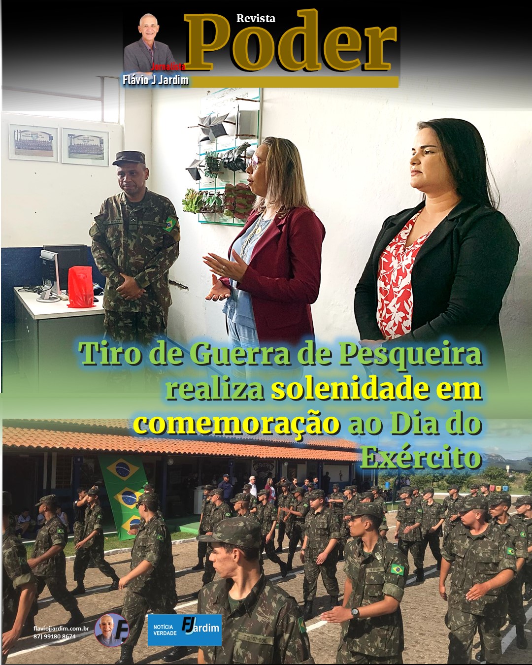 Tiro de Guerra de Pesqueira realiza solenidade em comemoração ao Dia do Exército