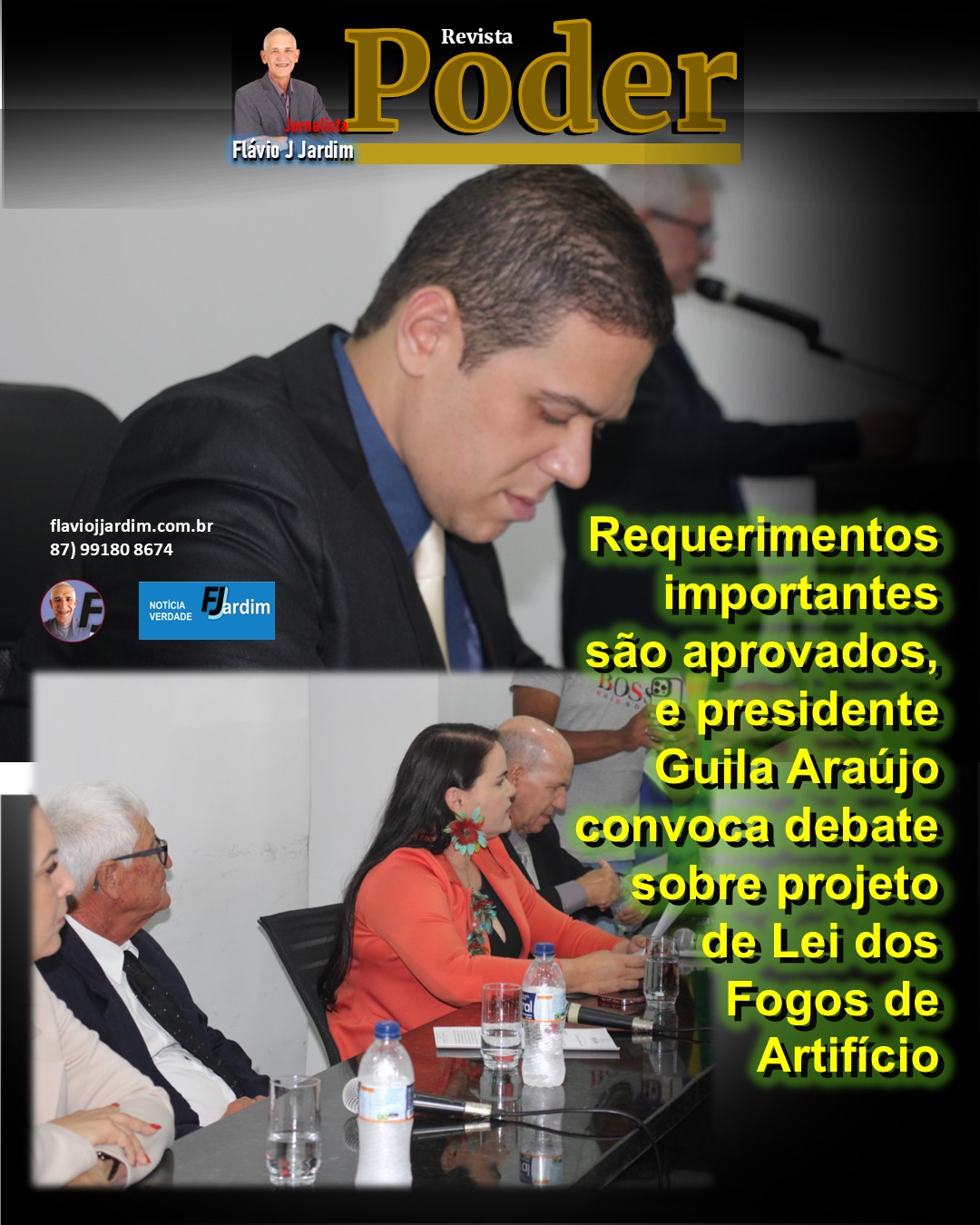 Requerimentos importantes são aprovados, e presidente Guila Araújo convoca debate sobre projeto de lei dos fogos de artifício