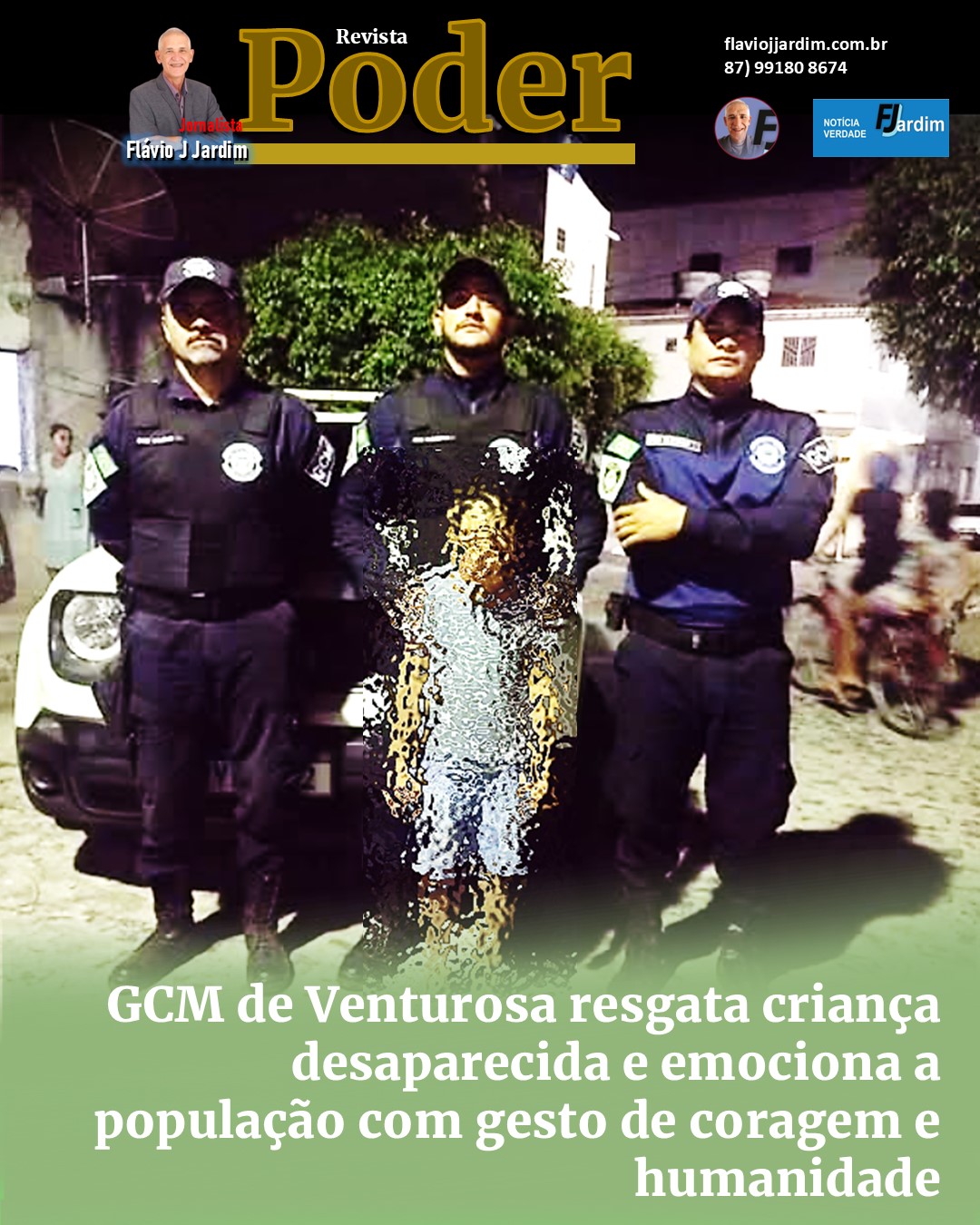 Heróis de Farda: GCM de Venturosa resgata criança desaparecida e emociona a população com gesto de coragem e humanidade