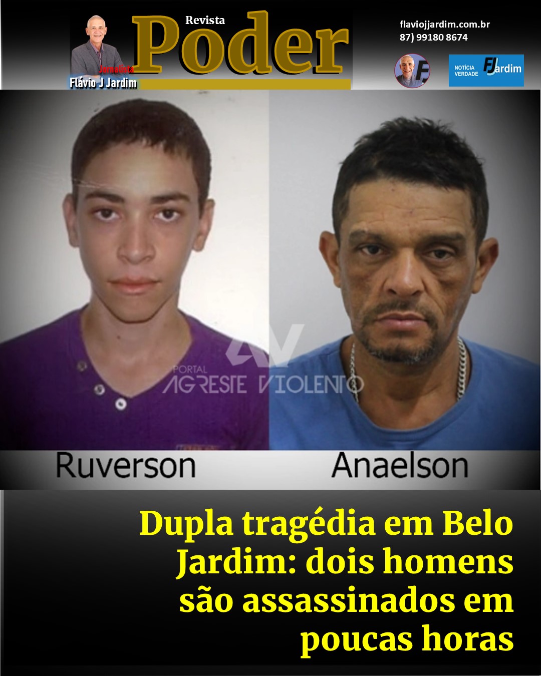 Dupla tragédia em Belo Jardim: dois homens são assassinados em poucas horas
