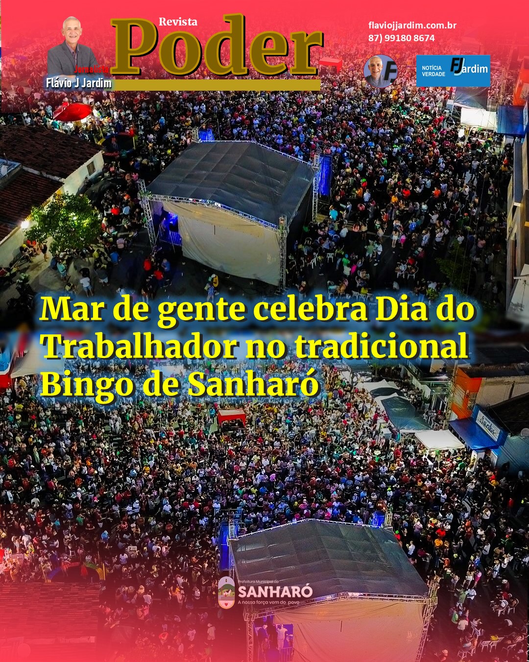 Mar de gente celebra Dia do Trabalhador no tradicional Bingo de Sanharó