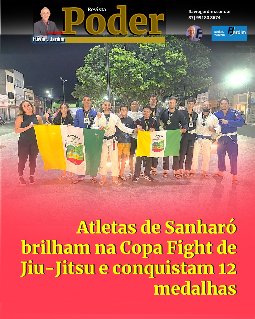Atletas de Sanharó brilham na Copa Fight de Jiu-Jitsu e conquistam 12 medalhas