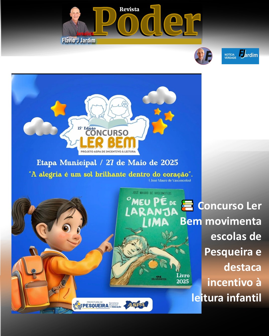 📚Concurso Ler Bem movimenta escolas de Pesqueira e destaca incentivo à leitura infantil
