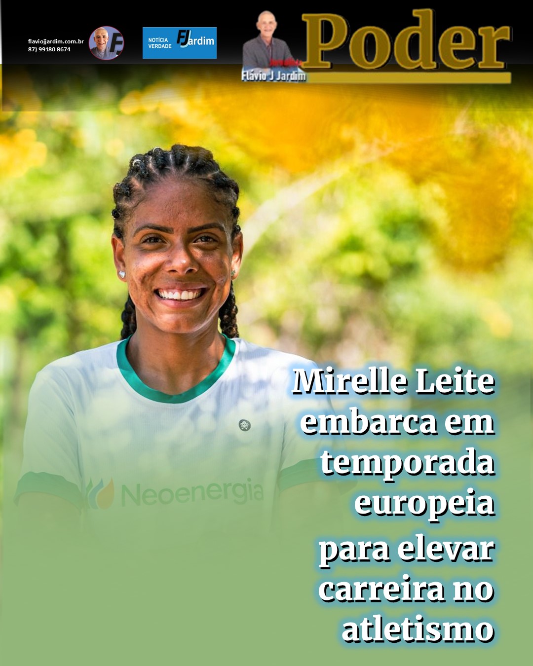 Mirelle Leite embarca em temporada europeia para elevar carreira no atletismo