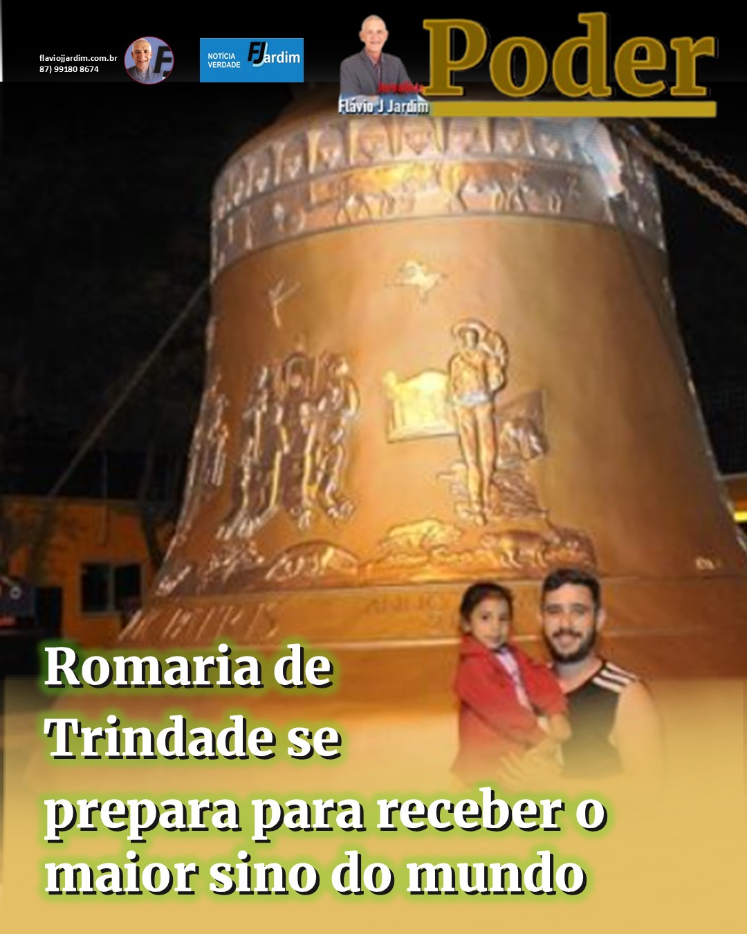 Romaria de Trindade se prepara para receber o maior sino do mundo