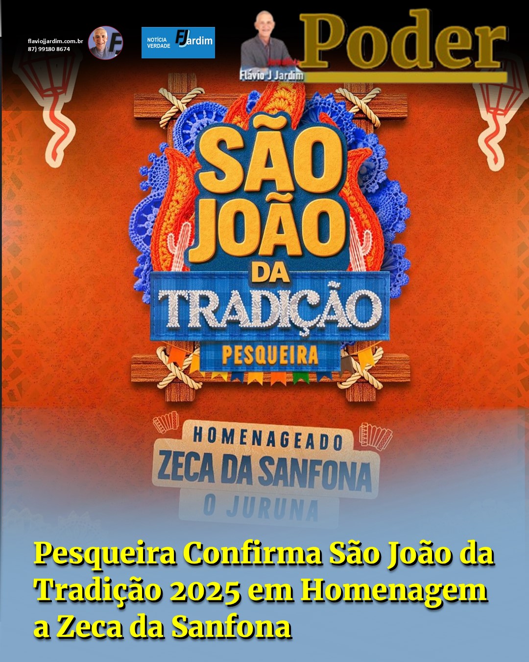 Pesqueira Confirma São João da Tradição 2025 em Homenagem a Zeca da Sanfona