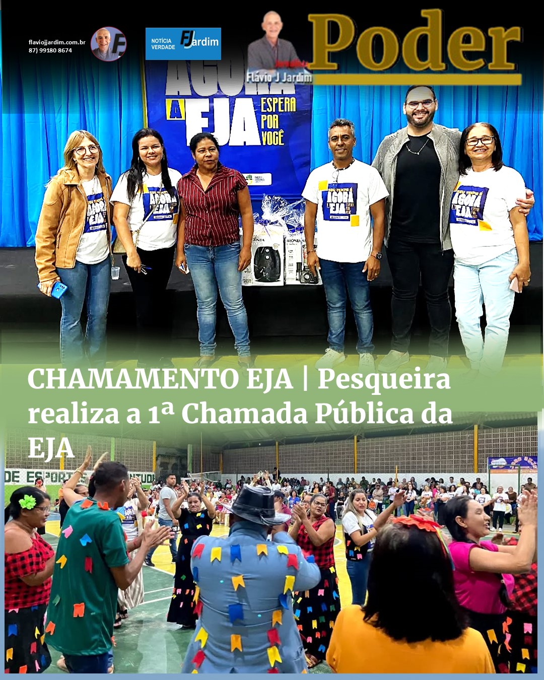 CHAMAMENTO EJA | Pesqueira realiza a 1ª Chamada Pública da EJA com ações de acolhimento, saúde e cultura para incentivar a retomada dos estudos