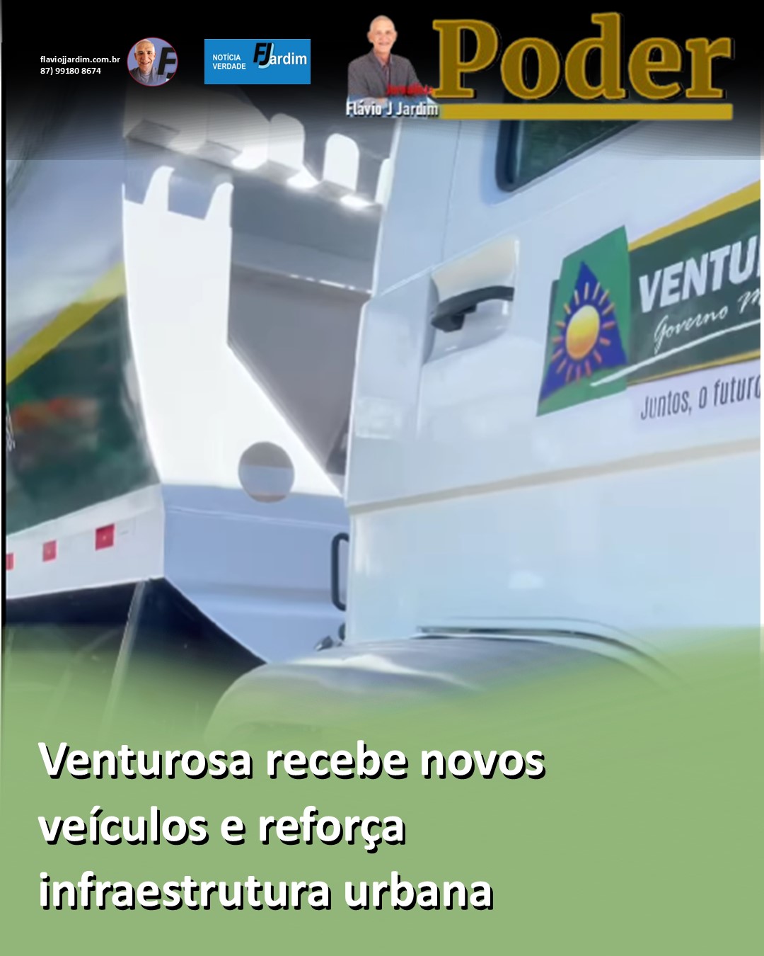 🚛 Venturosa recebe novos veículos e reforça infraestrutura urbana