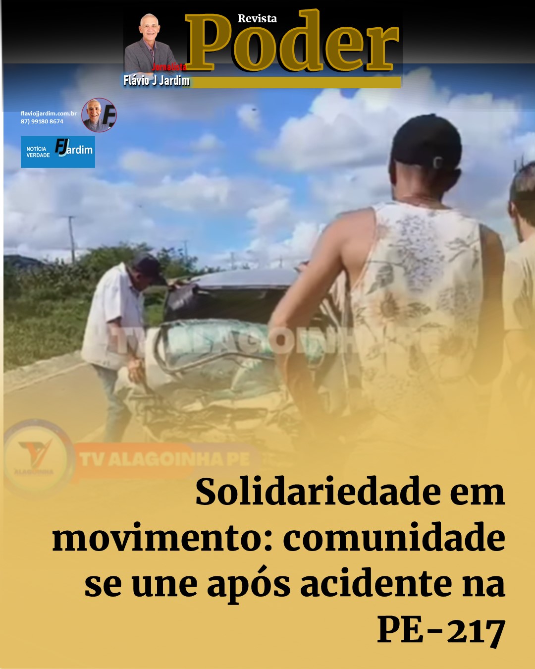 🚨 Solidariedade em movimento: comunidade se une após acidente na PE-217