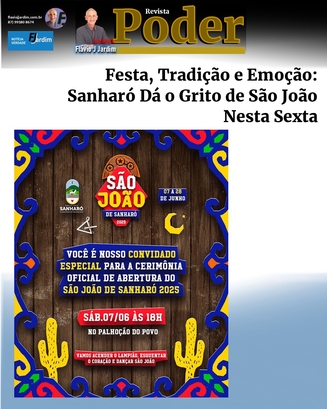 Festa, Tradição e Emoção: Sanharó Dá o Grito de São João Nesta Sexta